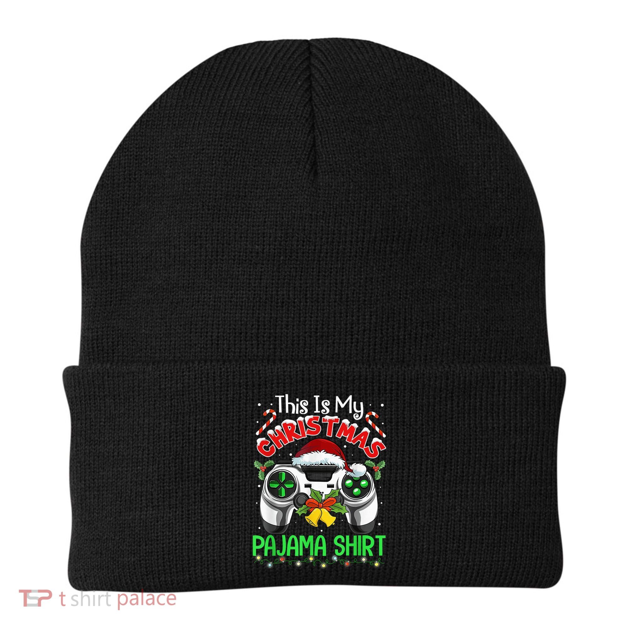 This Is My Christmas Pajama Gamer Video Game Boy Kid Beanie