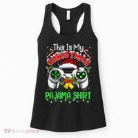 This Is My Christmas Pajama Gamer Video Game Boy Kid Women's Tank Top thumb 0