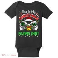 This Is My Christmas Pajama Gamer Video Game Boy Kid Baby Bodysuit thumb 0