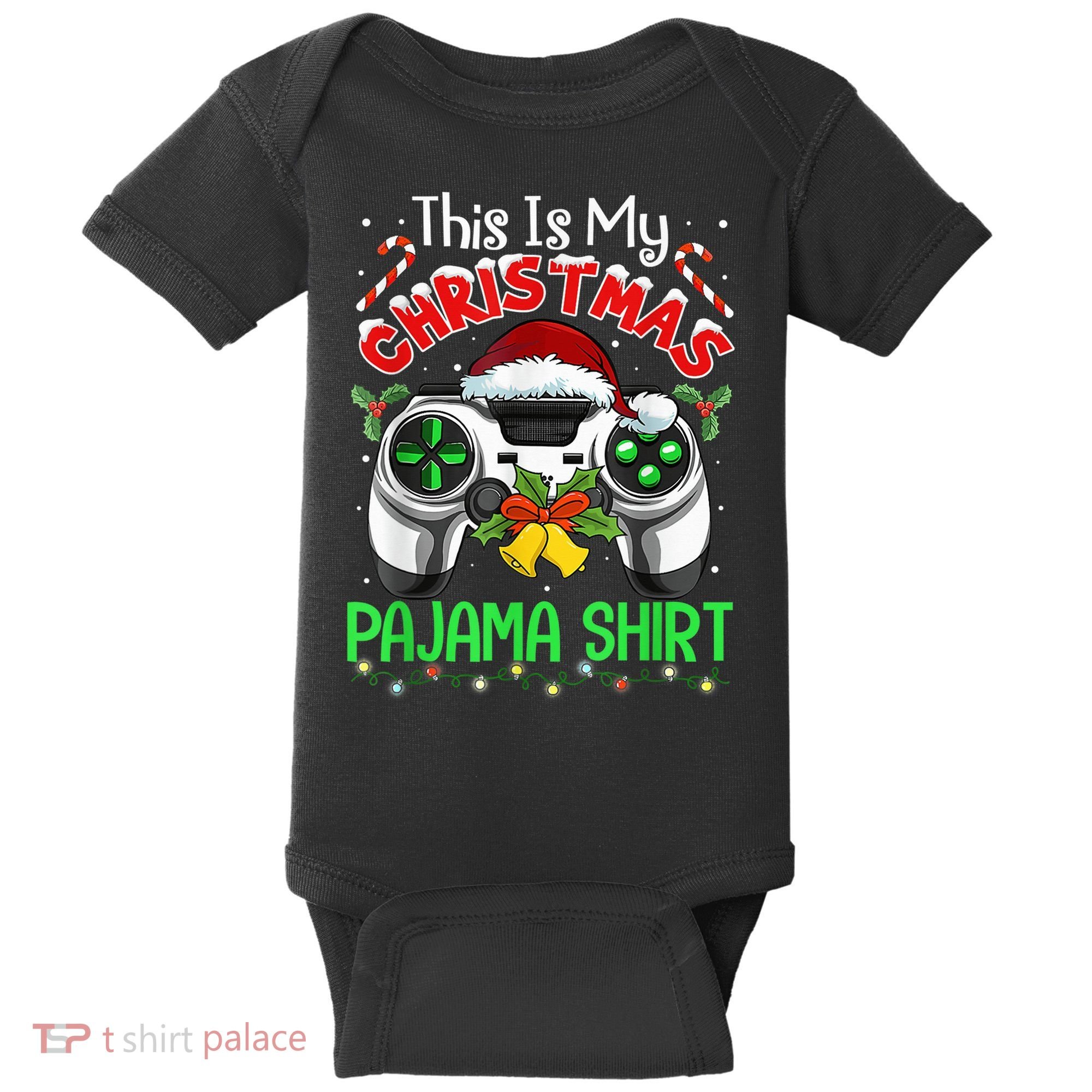 This Is My Christmas Pajama Gamer Video Game Boy Kid Baby Bodysuit
