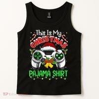 This Is My Christmas Pajama Gamer Video Game Boy Kid Tank Top thumb 2