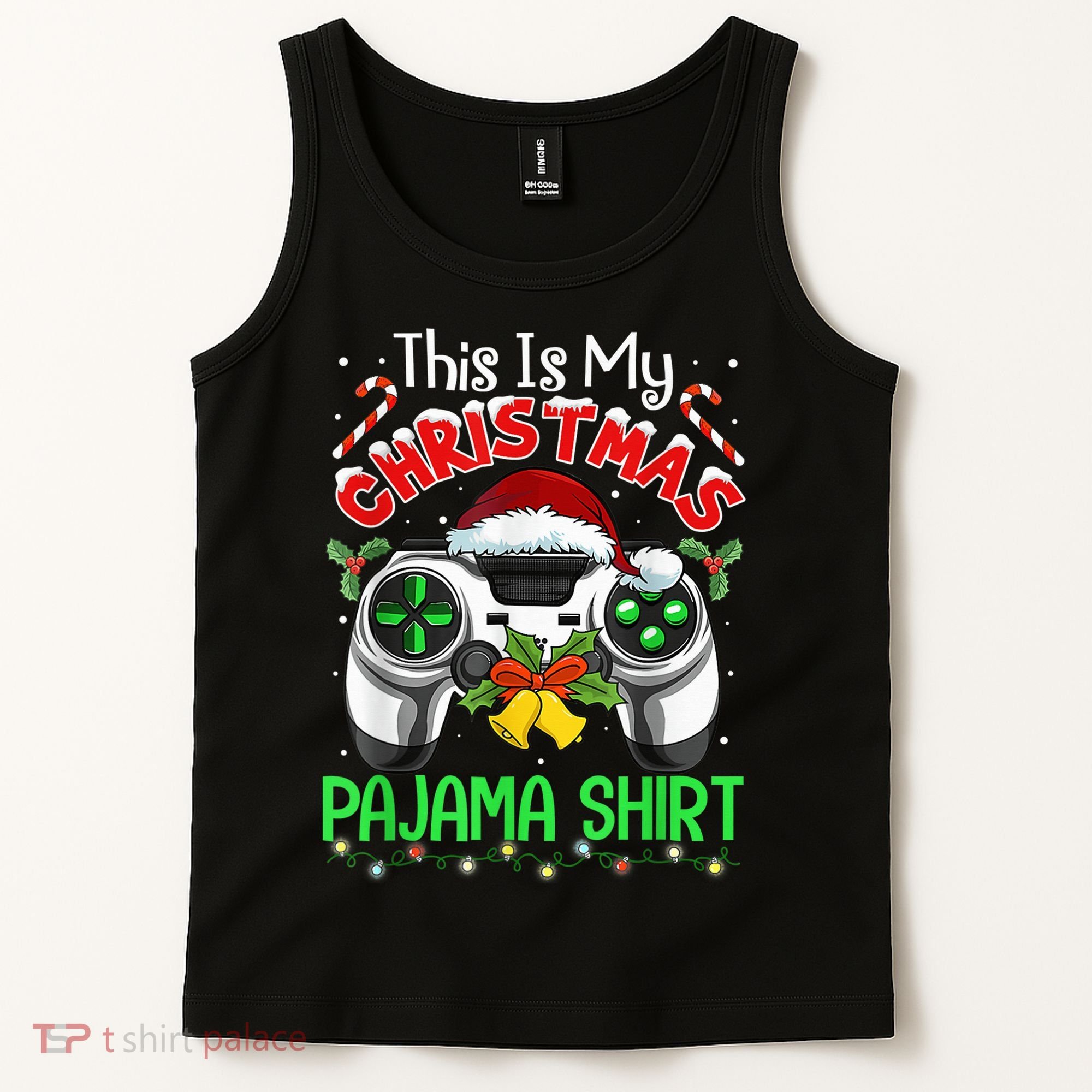This Is My Christmas Pajama Gamer Video Game Boy Kid Tank Top