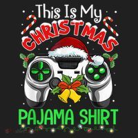 This Is My Christmas Pajama Gamer Video Game Boy Kid Golf Towel thumb 3