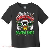 This Is My Christmas Pajama Gamer Video Game Boy Kid Toddler T-Shirt thumb 0