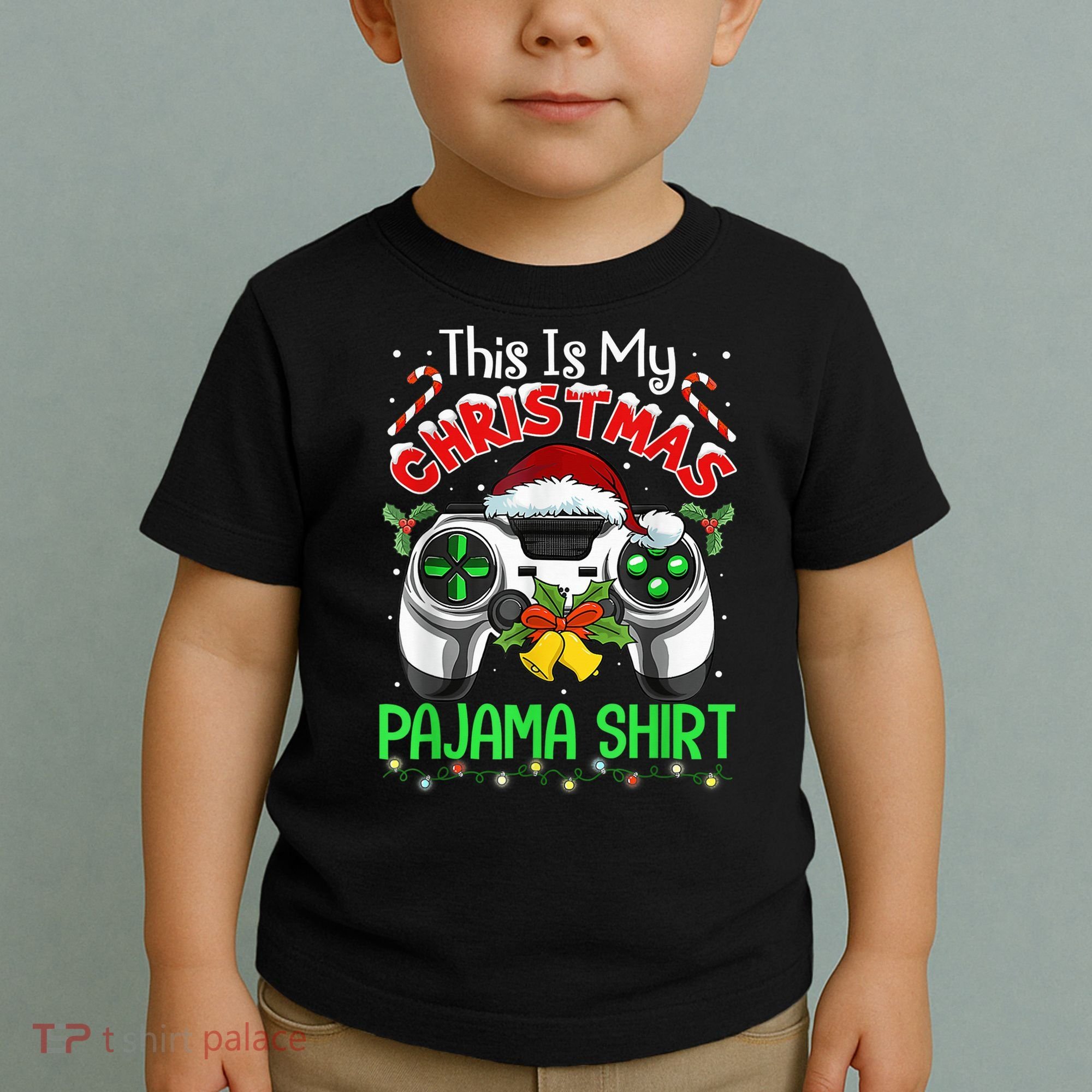 This Is My Christmas Pajama Gamer Video Game Boy Kid Toddler T-Shirt