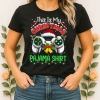 This Is My Christmas Pajama Gamer Video Game Boy Kid Women's T-Shirt thumb 2