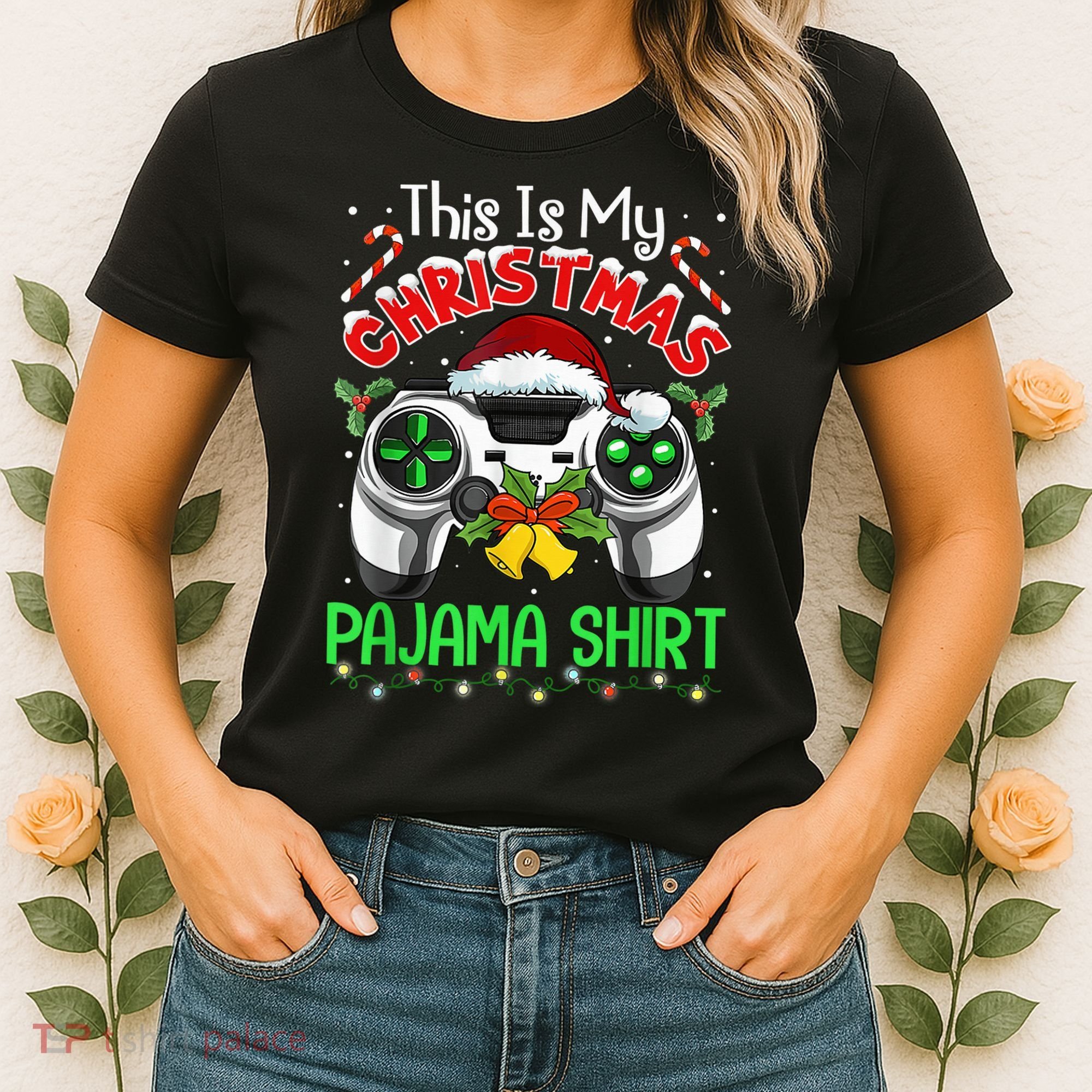This Is My Christmas Pajama Gamer Video Game Boy Kid Women's T-Shirt
