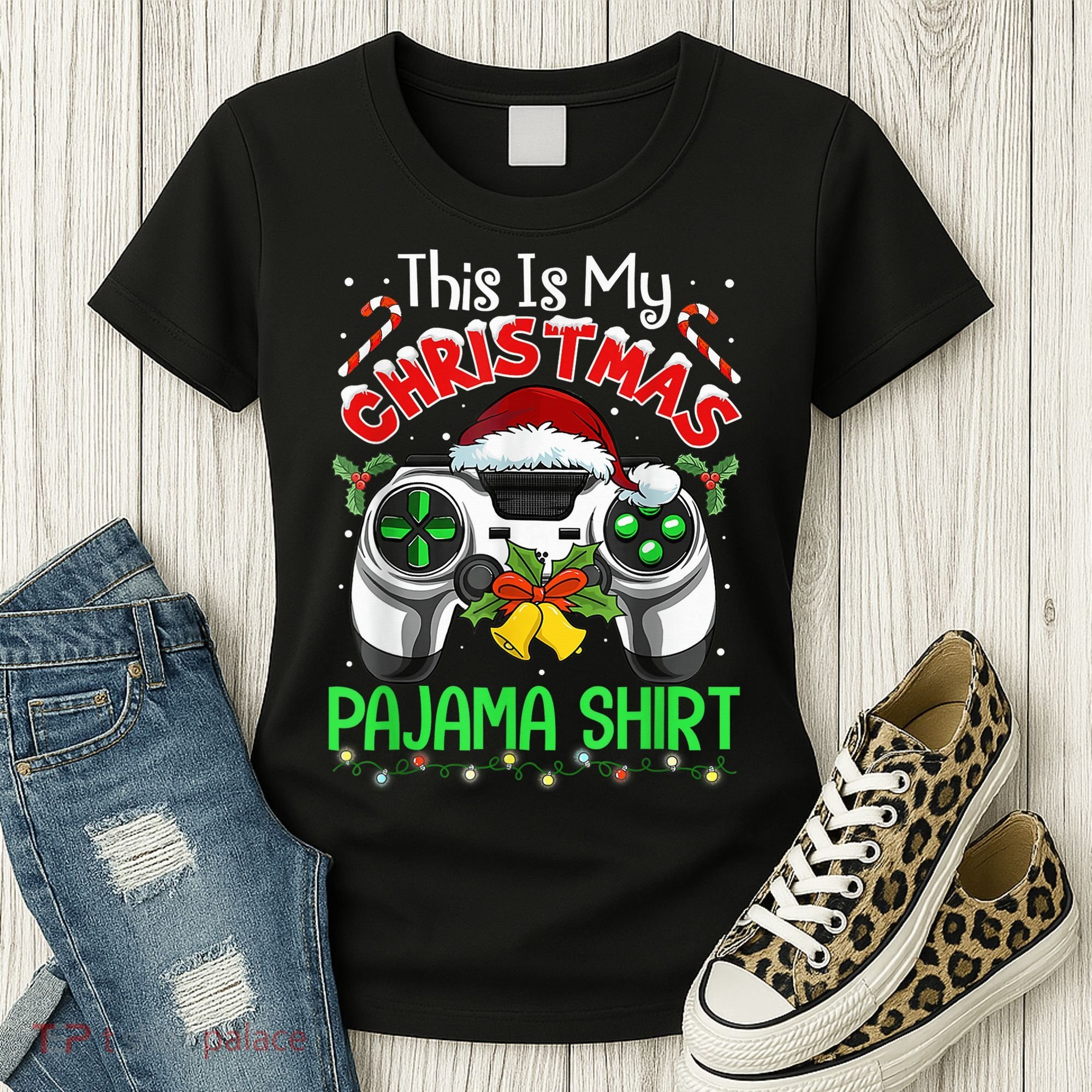 This Is My Christmas Pajama Gamer Video Game Boy Kid Women's T-Shirt
