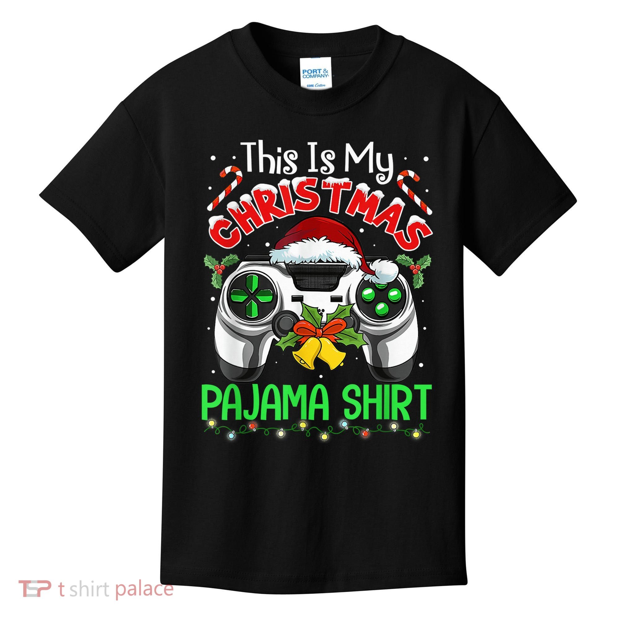 This Is My Christmas Pajama Gamer Video Game Boy Kid Kids T-Shirt