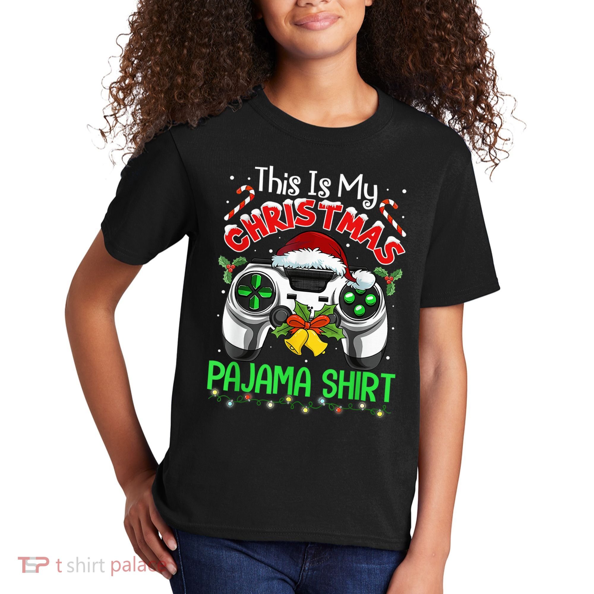 This Is My Christmas Pajama Gamer Video Game Boy Kid Kids T-Shirt