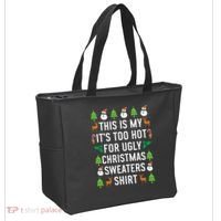 This Is My It's Too Hot For Ugly Christmas Sweaters Shirt Tote Bag thumb 2