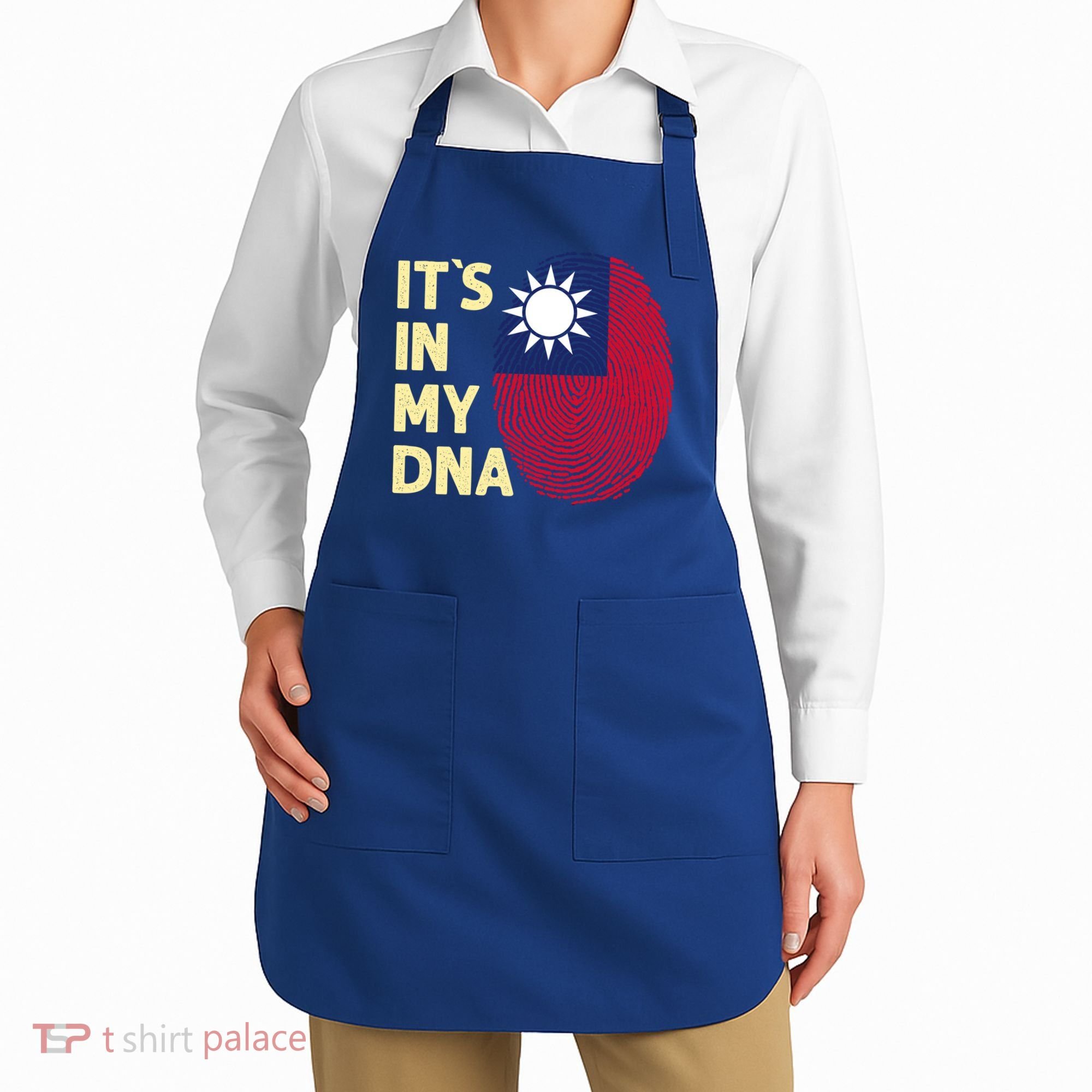 Taiwan In My Dna Taiwanese Flag Team Taiwan Gift Apron