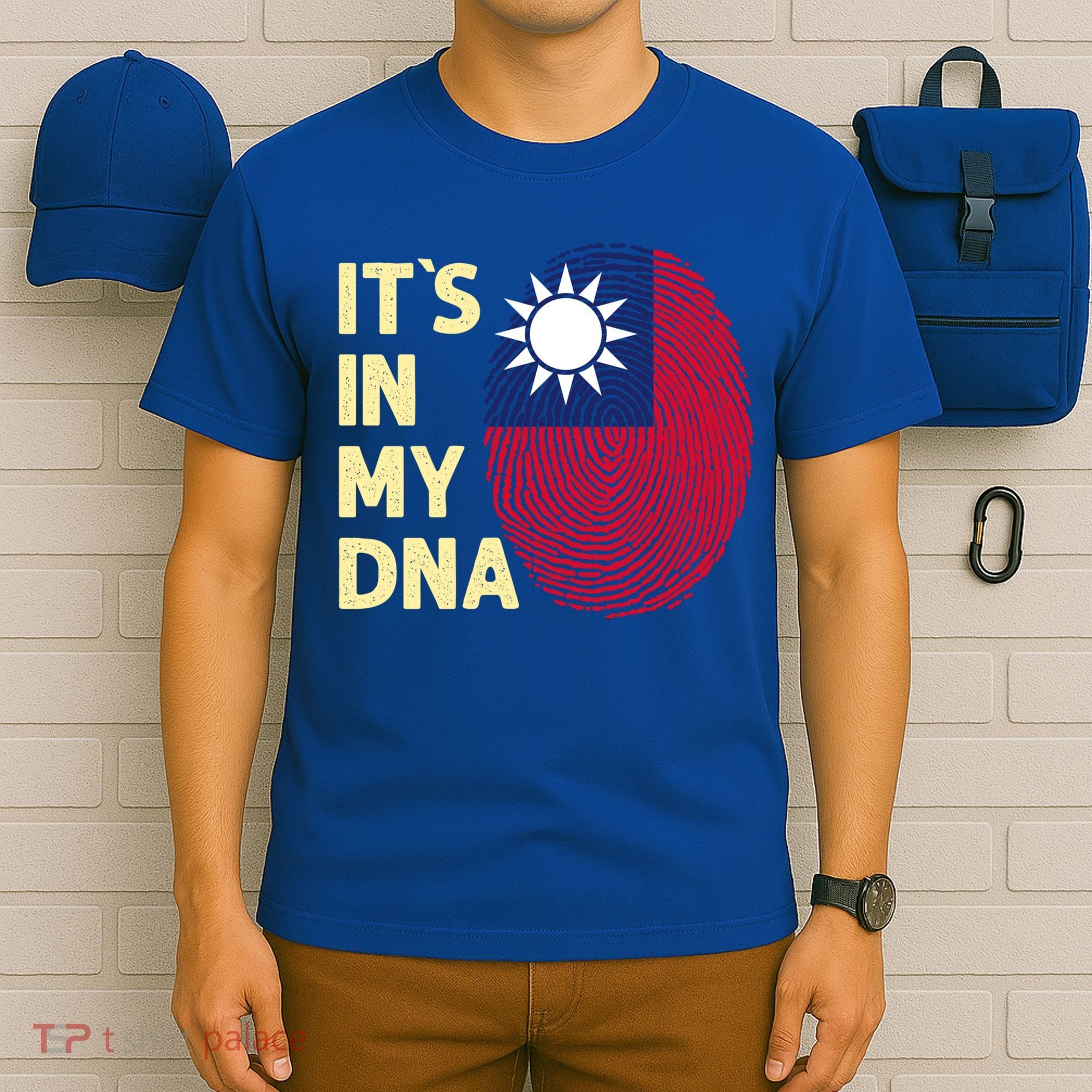 Taiwan In My Dna Taiwanese Flag Team Taiwan Gift T-Shirt
