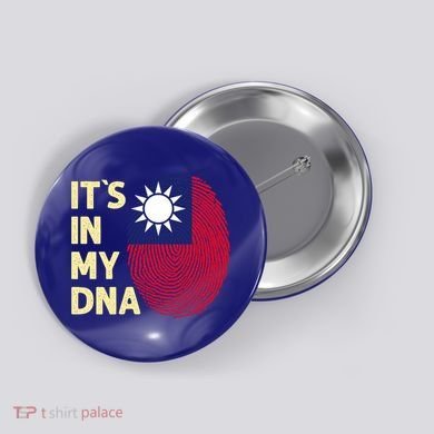 Taiwan In My Dna Taiwanese Flag Team Taiwan Gift Button