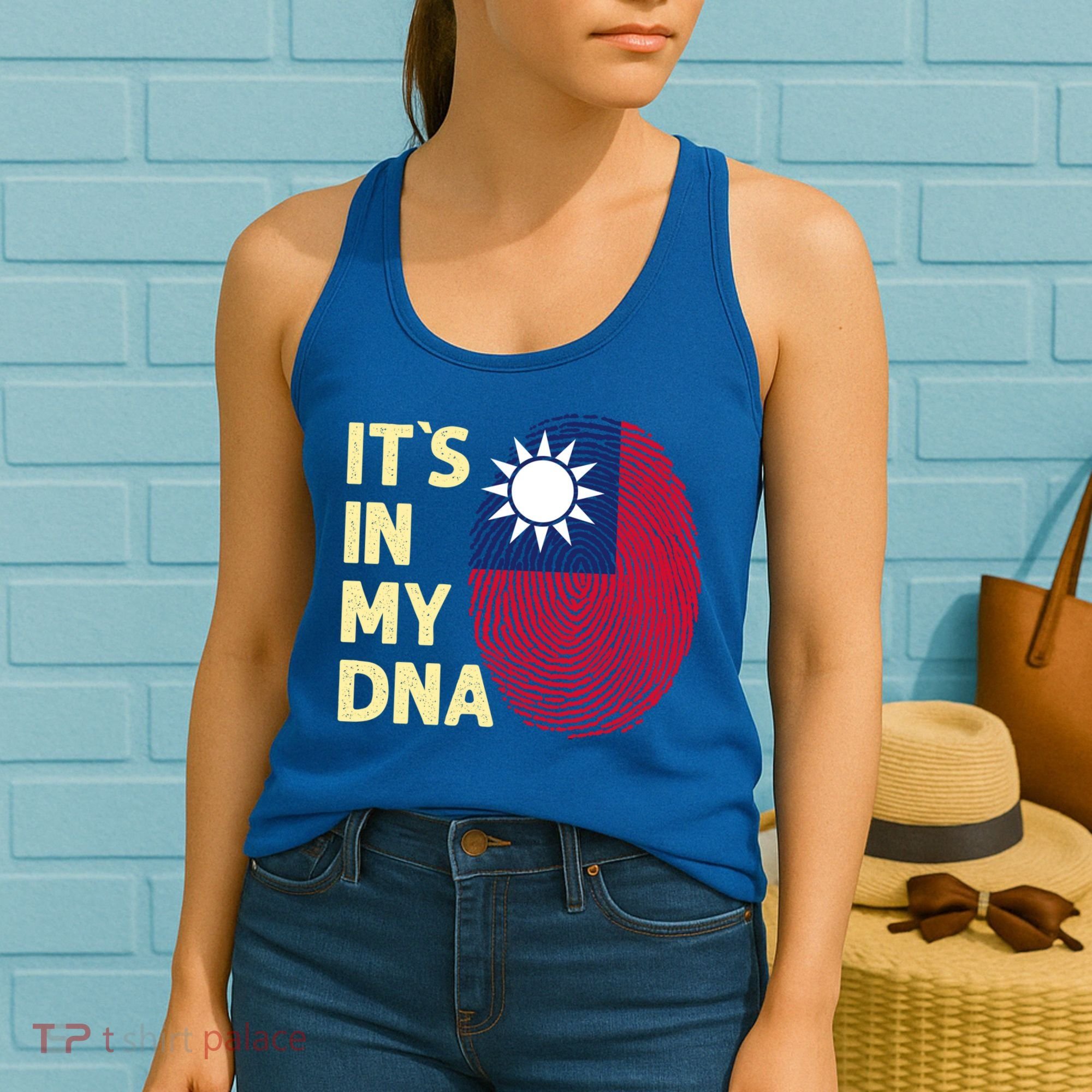 Taiwan In My Dna Taiwanese Flag Team Taiwan Gift Women's Tank Top