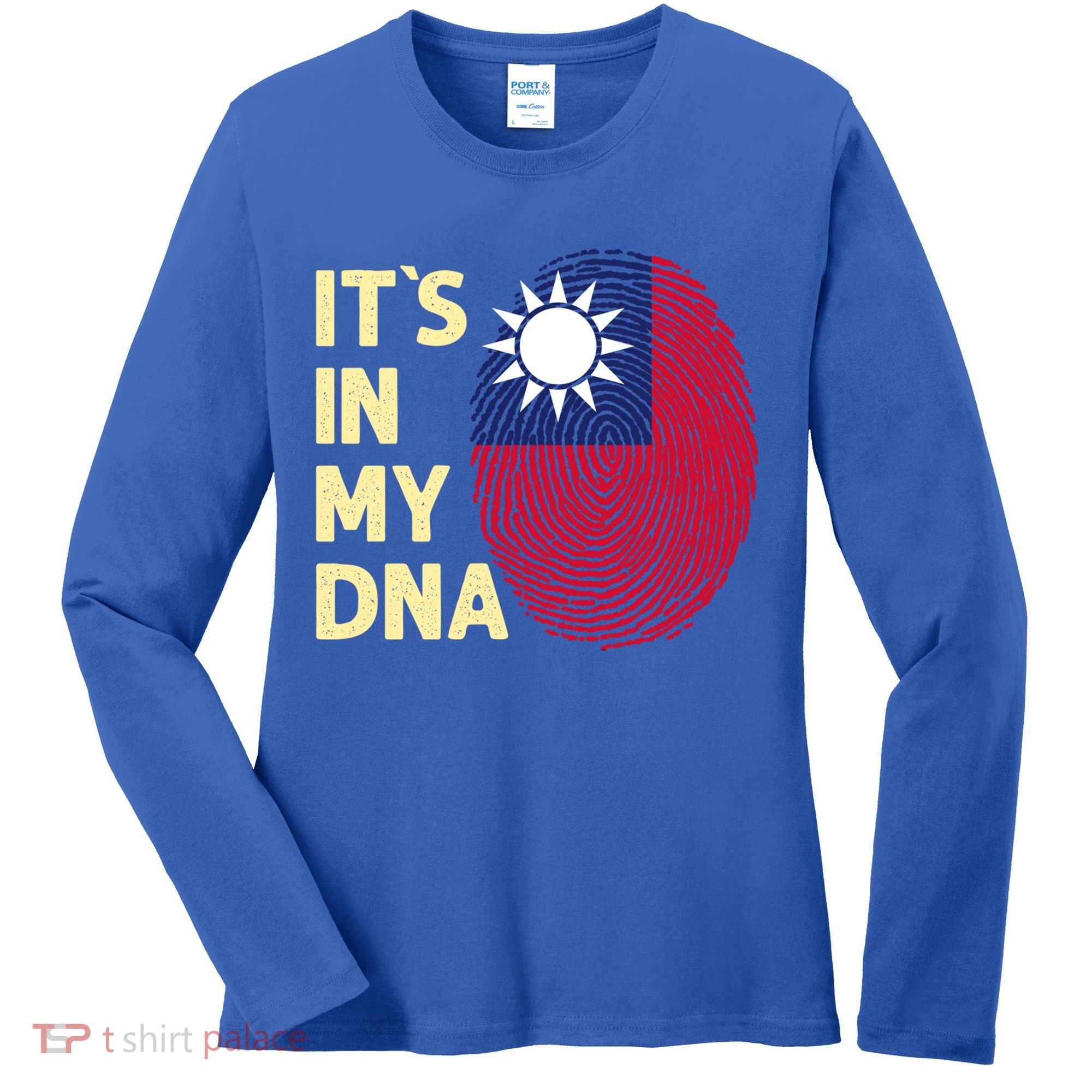 Taiwan In My Dna Taiwanese Flag Team Taiwan Gift Women's Long Sleeve Shirt