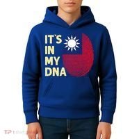 Taiwan In My Dna Taiwanese Flag Team Taiwan Gift Kids Hoodie thumb 4