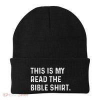 This Is My Read The Bible Pastor Clergy Church Jesus Beanie thumb 0