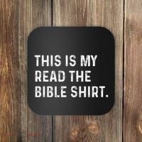 This Is My Read The Bible Pastor Clergy Church Jesus Coaster thumb 0