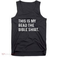 This Is My Read The Bible Pastor Clergy Church Jesus Tank Top thumb 0