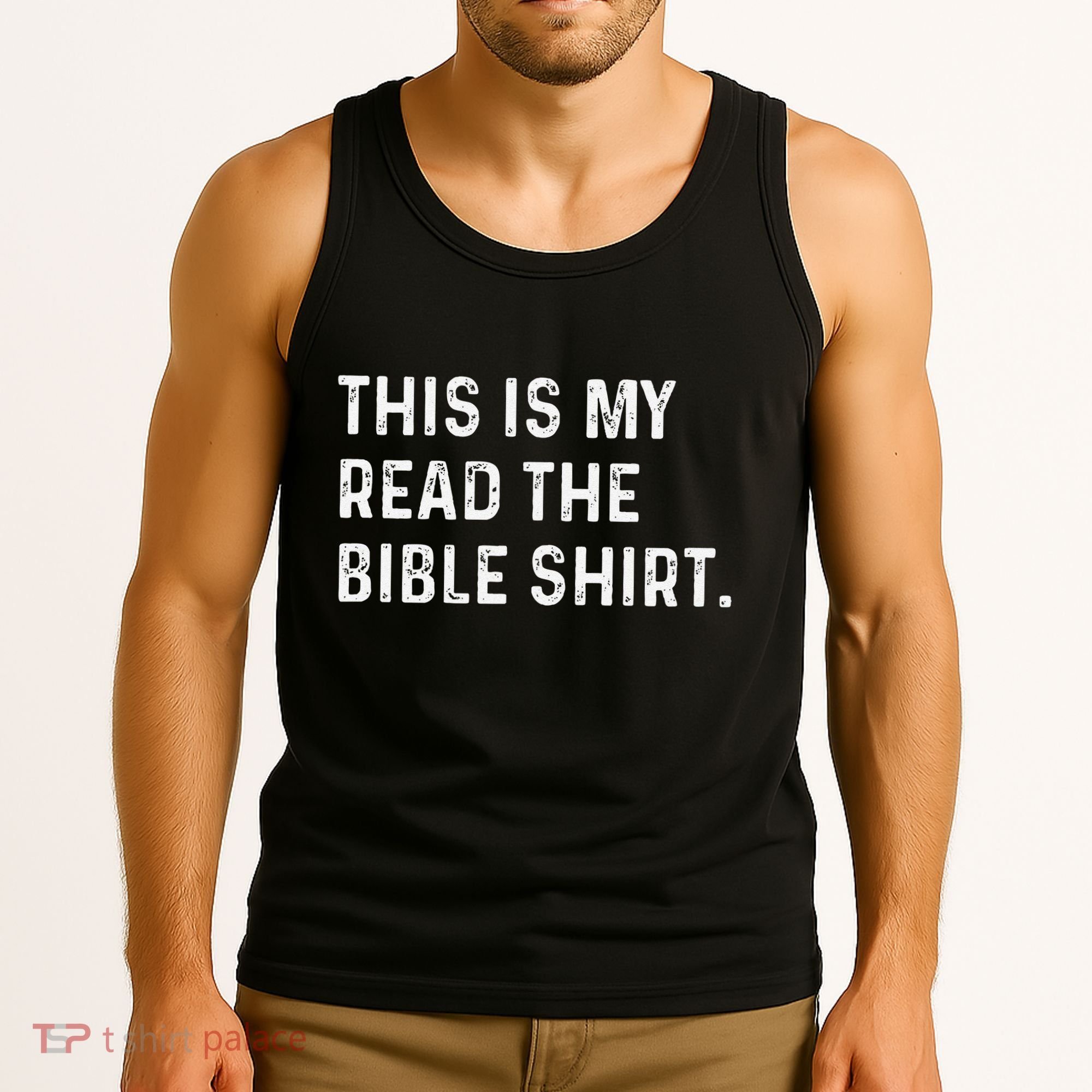 This Is My Read The Bible Pastor Clergy Church Jesus Tank Top