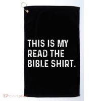 This Is My Read The Bible Pastor Clergy Church Jesus Golf Towel thumb 0