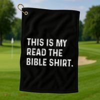 This Is My Read The Bible Pastor Clergy Church Jesus Golf Towel thumb 1