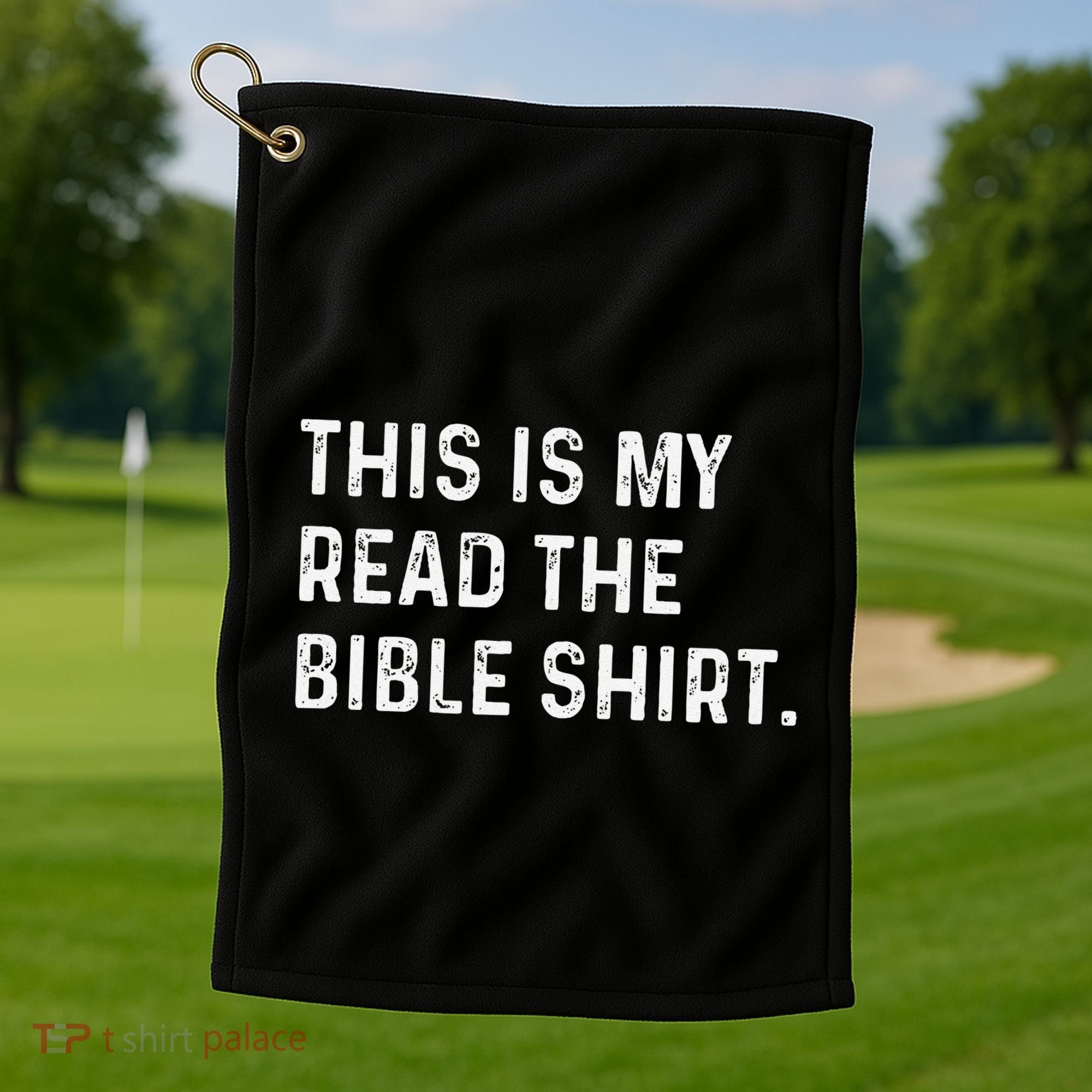 This Is My Read The Bible Pastor Clergy Church Jesus Golf Towel