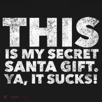This Is My Secret Santa Gift Sucks Funny Christmas Quote Gift USA-Made Doggie Bandana thumb 2
