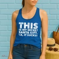 This Is My Secret Santa Gift Sucks Funny Christmas Quote Gift Women's Tank Top thumb 2