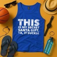 This Is My Secret Santa Gift Sucks Funny Christmas Quote Gift Tank Top thumb 4