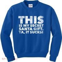 This Is My Secret Santa Gift Sucks Funny Christmas Quote Gift Kids Sweatshirt thumb 0