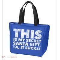 This Is My Secret Santa Gift Sucks Funny Christmas Quote Gift Tote Bag thumb 3