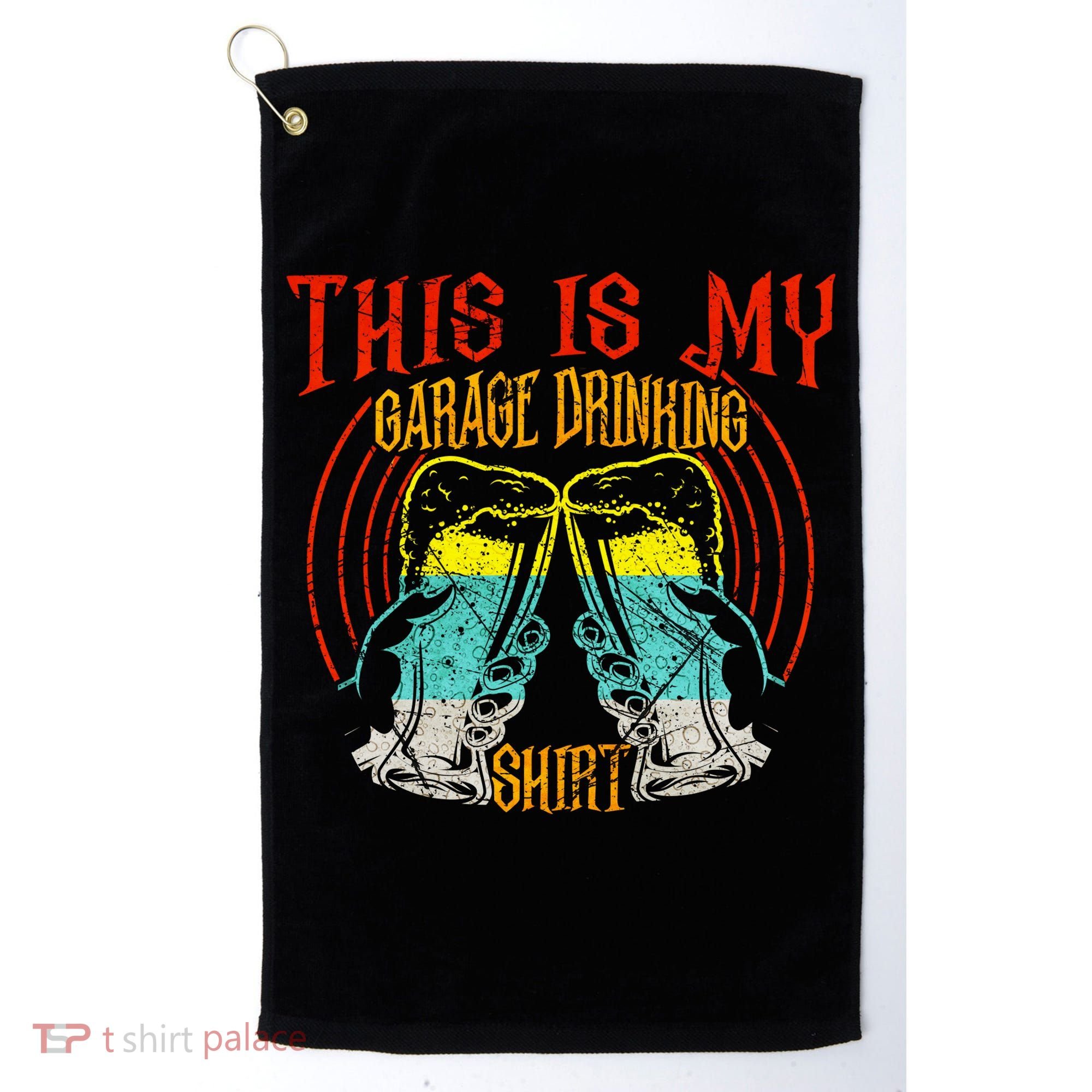 This Is My Garage Drinking Beer Gift For Beer Day Golf Towel