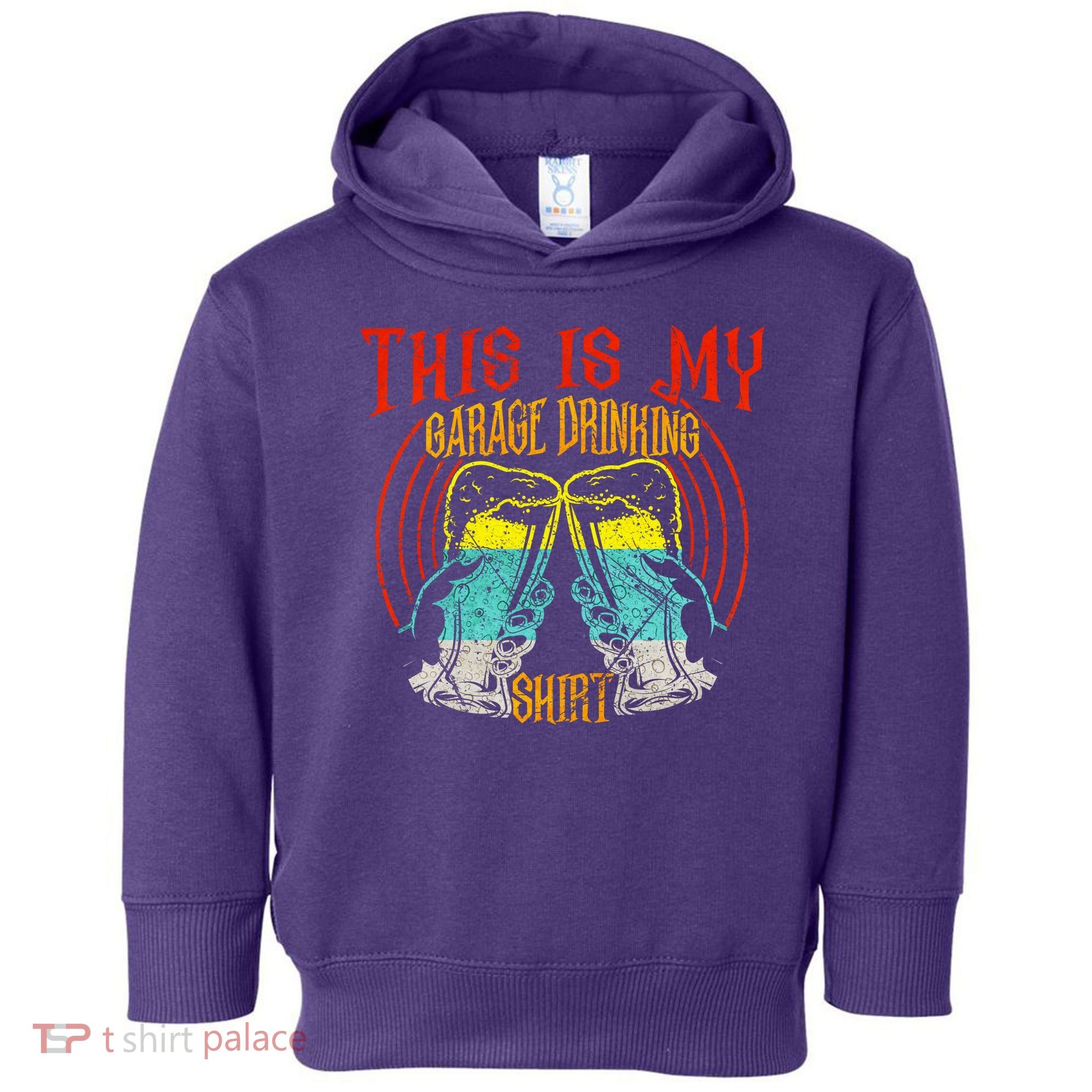 This Is My Garage Drinking Beer Gift For Beer Day Toddler Hoodie