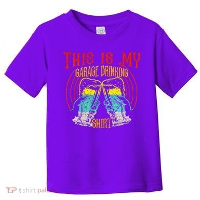 This Is My Garage Drinking Beer Gift For Beer Day Toddler T-Shirt