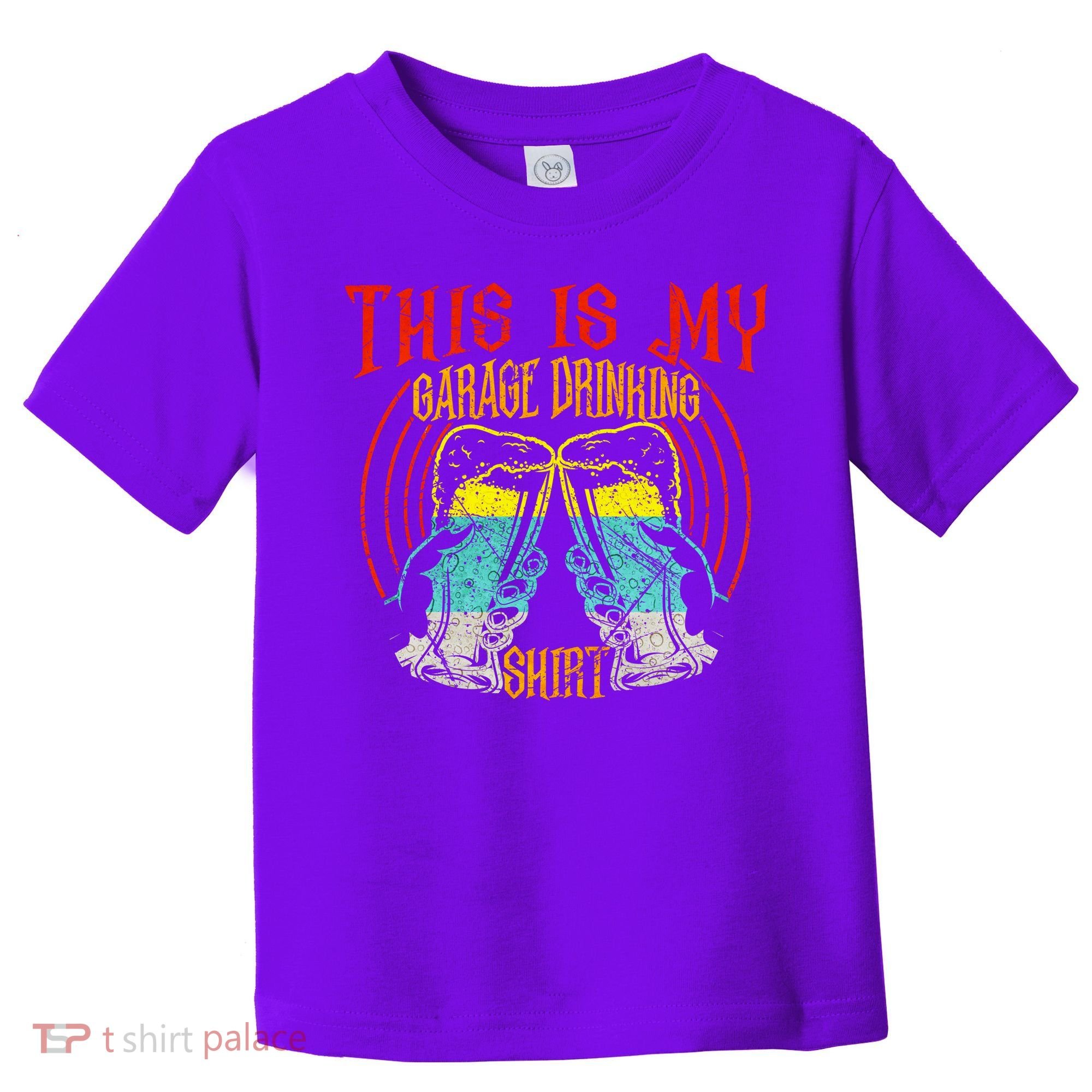 This Is My Garage Drinking Beer Gift For Beer Day Toddler T-Shirt