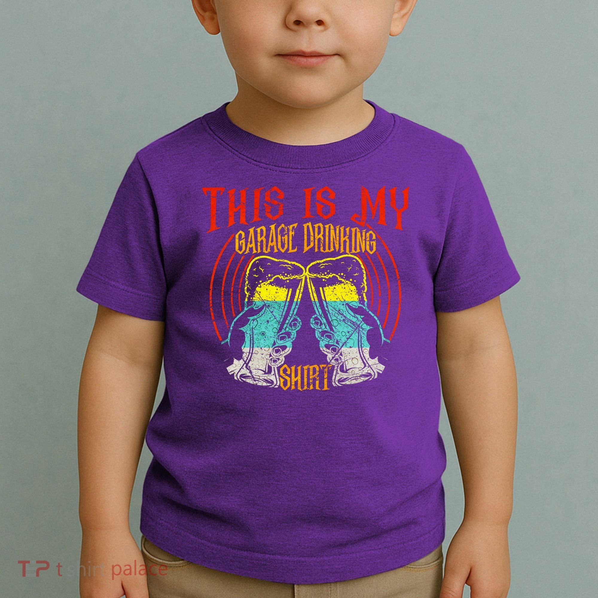 This Is My Garage Drinking Beer Gift For Beer Day Toddler T-Shirt