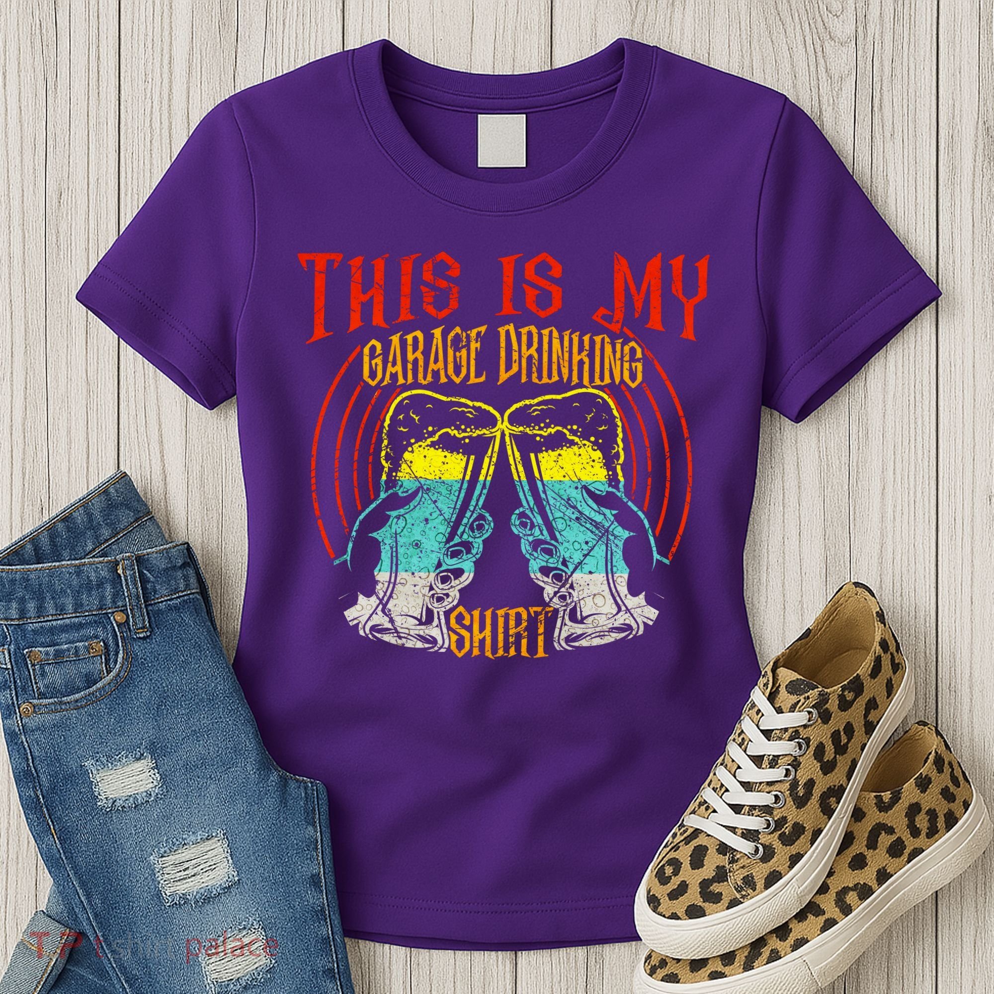 This Is My Garage Drinking Beer Gift For Beer Day Women's T-Shirt