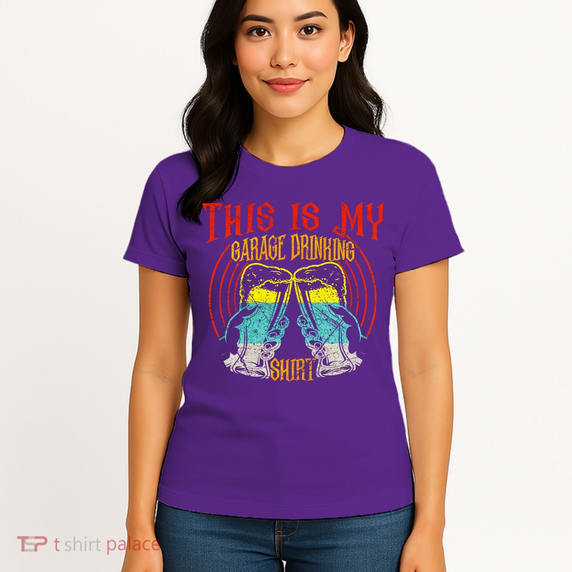 This Is My Garage Drinking Beer Gift For Beer Day Women's T-Shirt