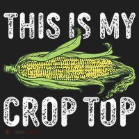 This Is My Crop Top Funny Farmer Farming Corn Lover Comfort Colors Boxy T-Shirt thumb 3