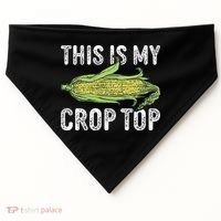 This Is My Crop Top Funny Farmer Farming Corn Lover USA-Made Doggie Bandana thumb 0