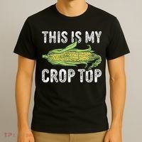 This Is My Crop Top Funny Farmer Farming Corn Lover T-Shirt thumb 3