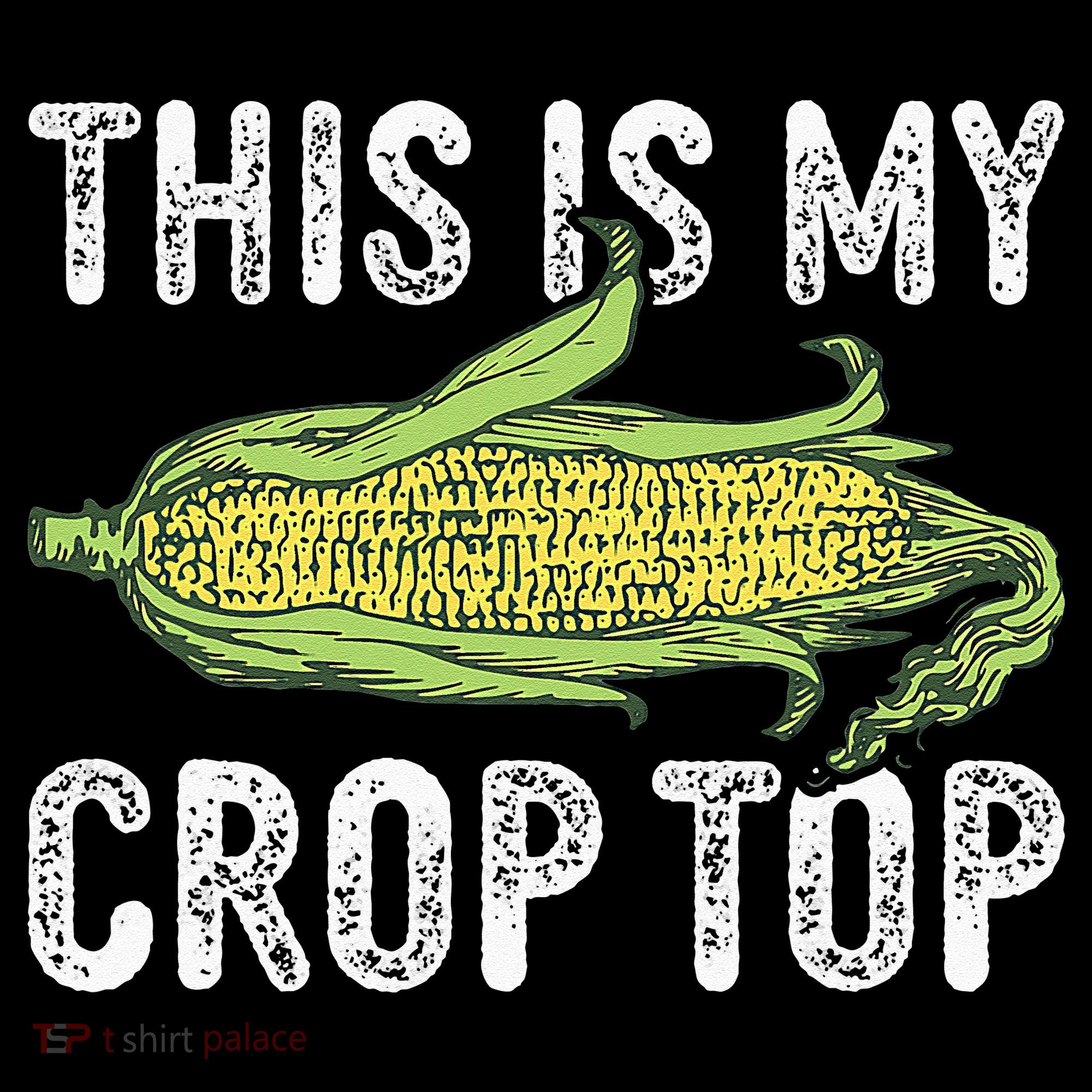 This Is My Crop Top Funny Farmer Farming Corn Lover Women's Hoodie