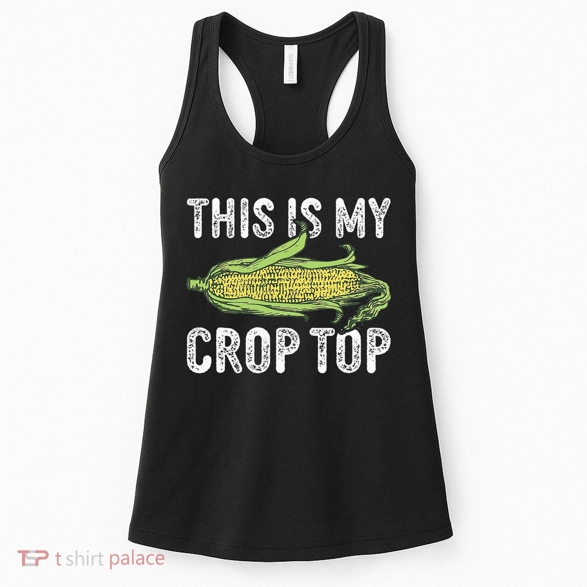 This Is My Crop Top Funny Farmer Farming Corn Lover Women's Tank Top