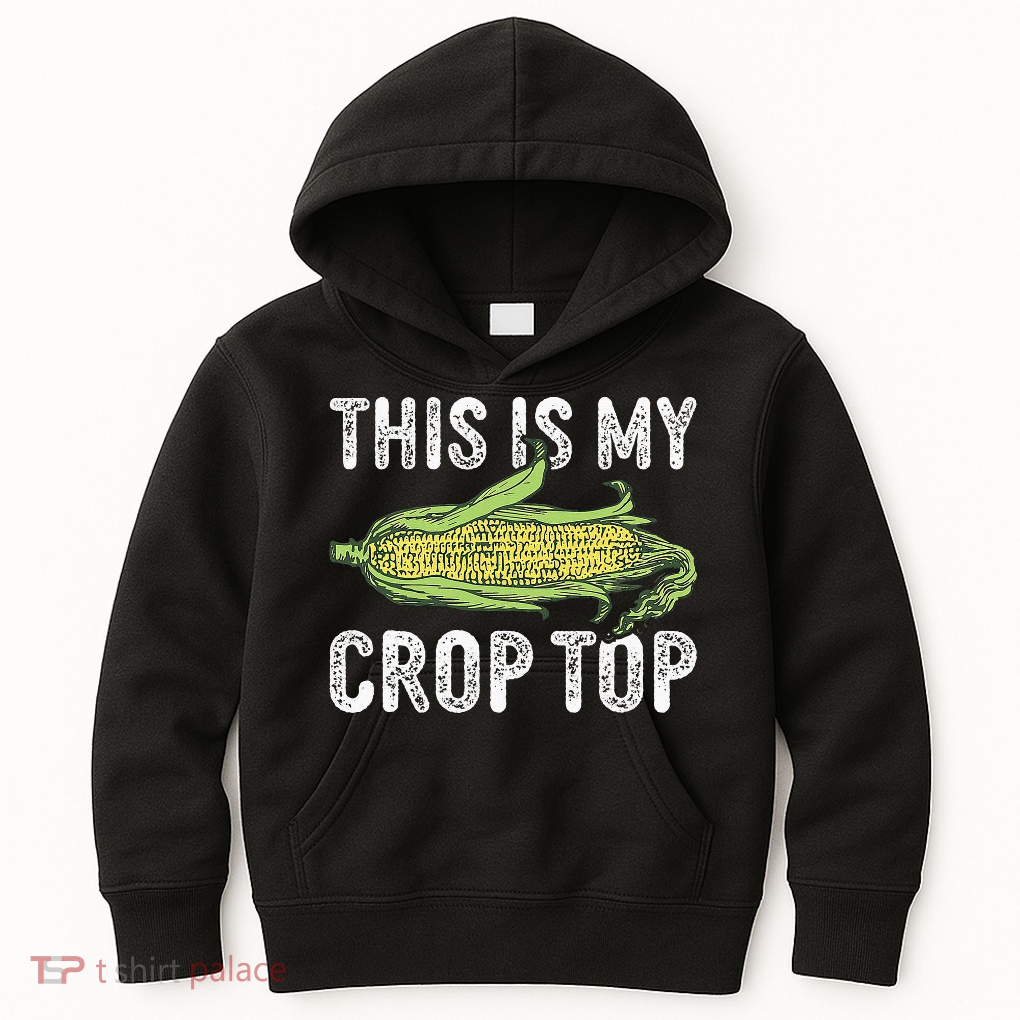 This Is My Crop Top Funny Farmer Farming Corn Lover Kids Hoodie