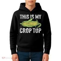 This Is My Crop Top Funny Farmer Farming Corn Lover Kids Hoodie thumb 4