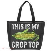 This Is My Crop Top Funny Farmer Farming Corn Lover Tote Bag thumb 0