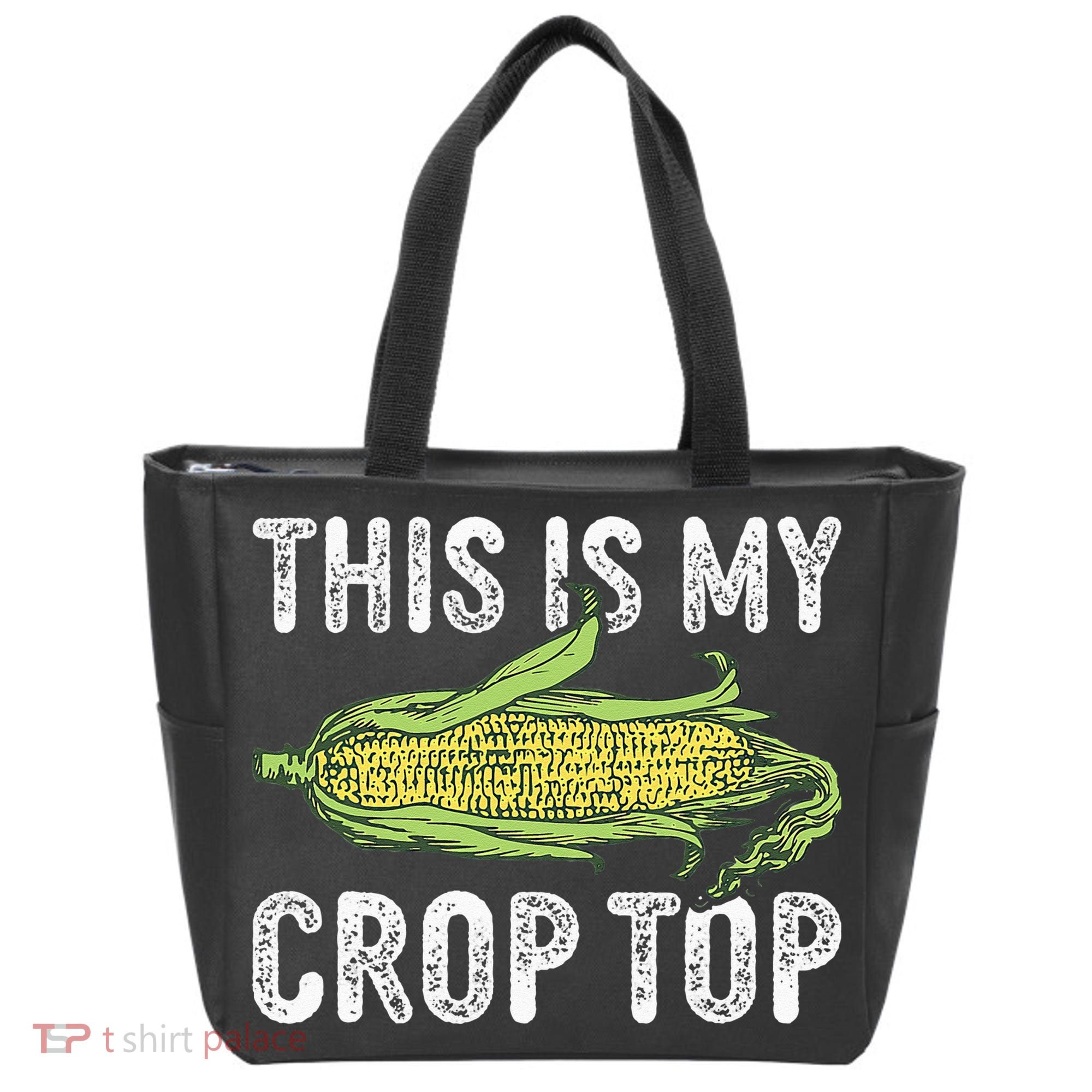 This Is My Crop Top Funny Farmer Farming Corn Lover Tote Bag