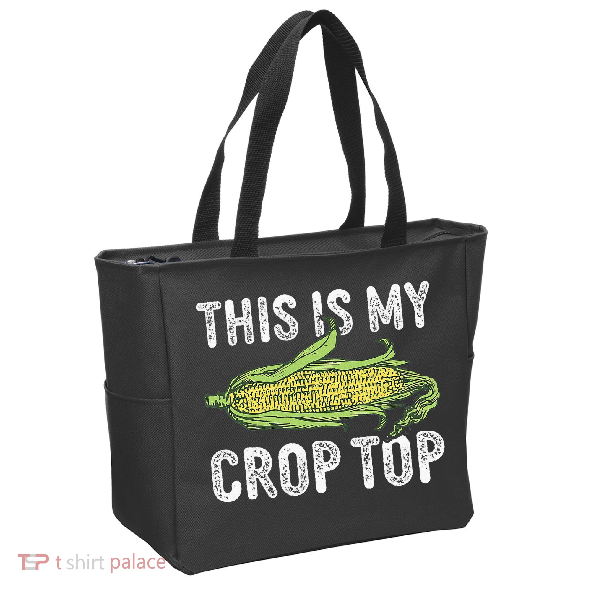 This Is My Crop Top Funny Farmer Farming Corn Lover Tote Bag